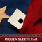 G128 American USA Tea-Stained Flag | 2x3 Ft | ToughWeave Pro Series Pole Sleeve Embroidered 420D Polyester | Embroidered Stars